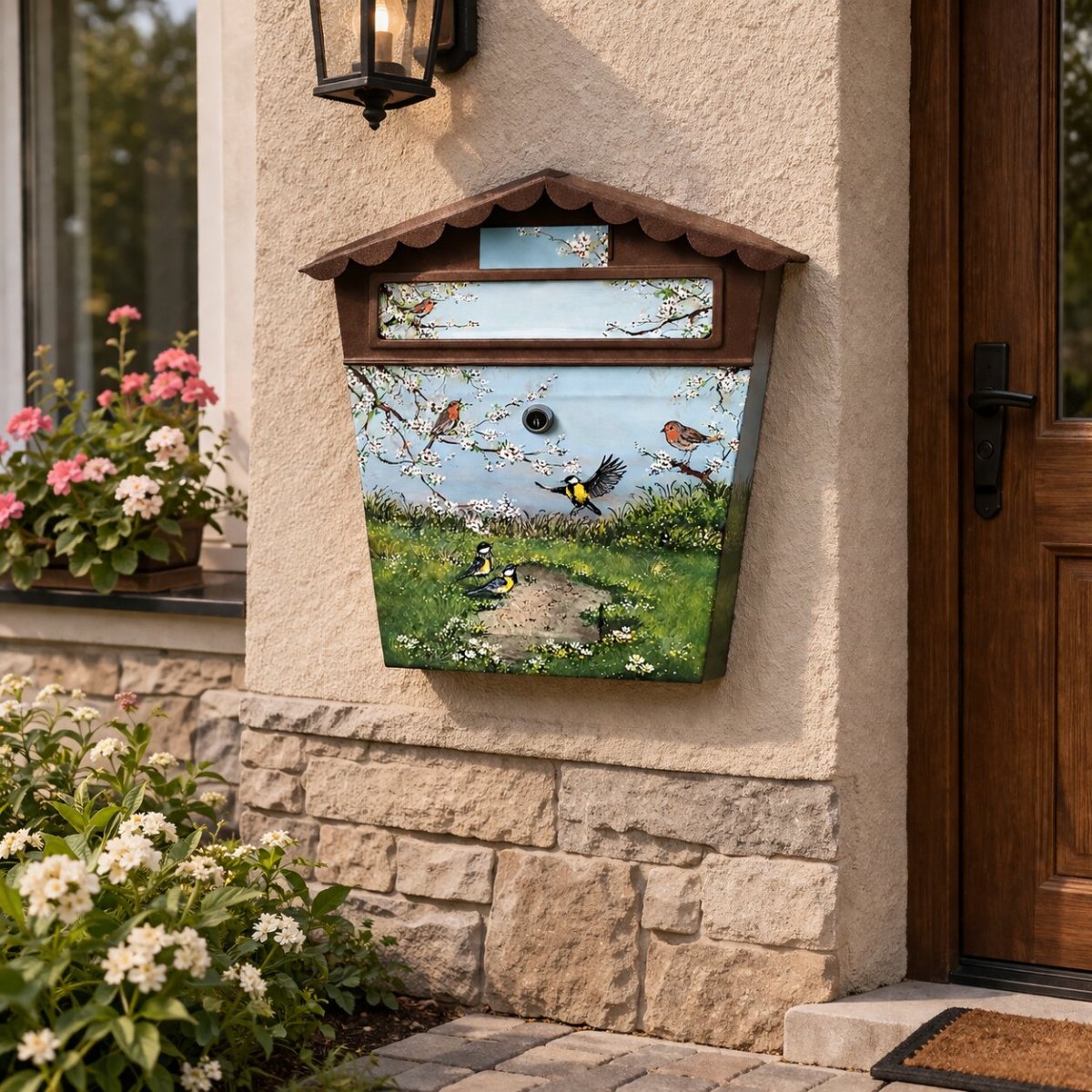 Poštovní schránka se zvířaty – originální ruční práce, zahrada