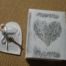 Svatební kniha + srdce s klíčem