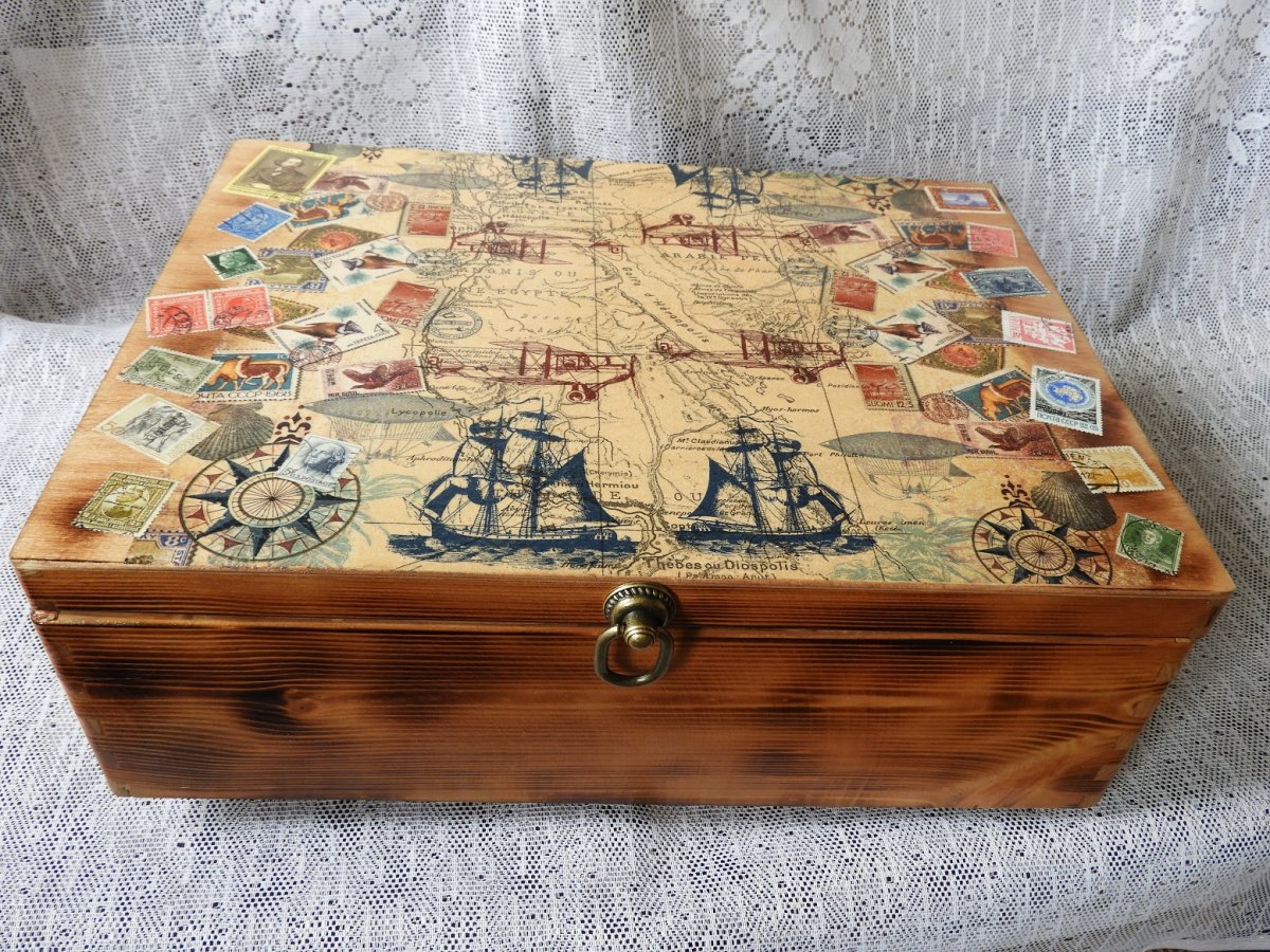 Cestovatelská bedna- truhla nízká