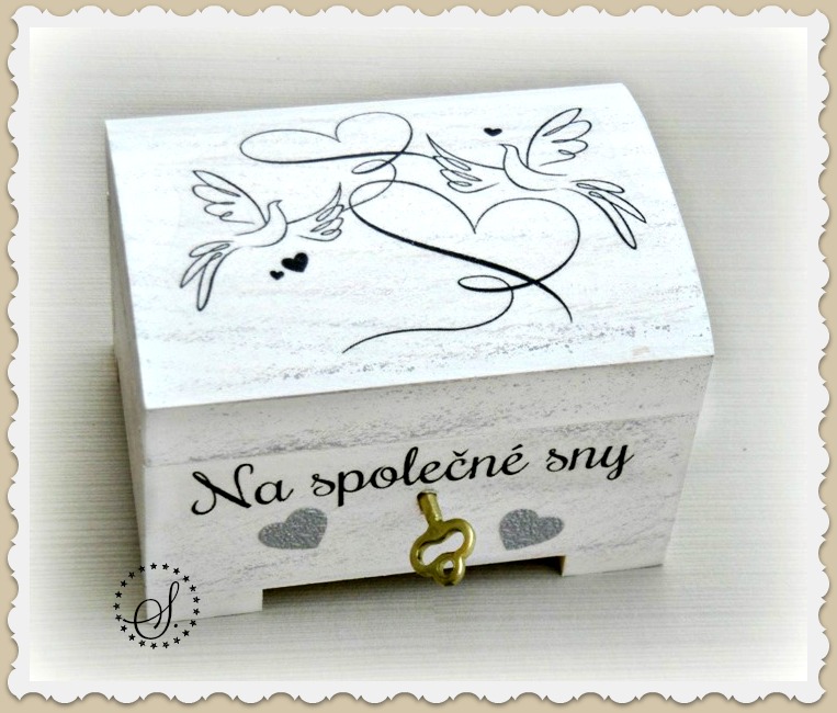 svatební truhlička - pokladnička