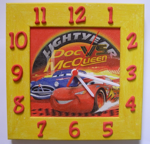Závěsné hodiny - Cars