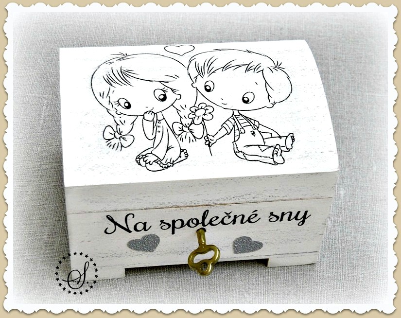 svatební truhlička - pokladnička