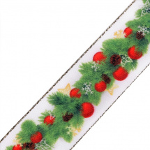Vánoční stuha šíře 35 mm (1m)