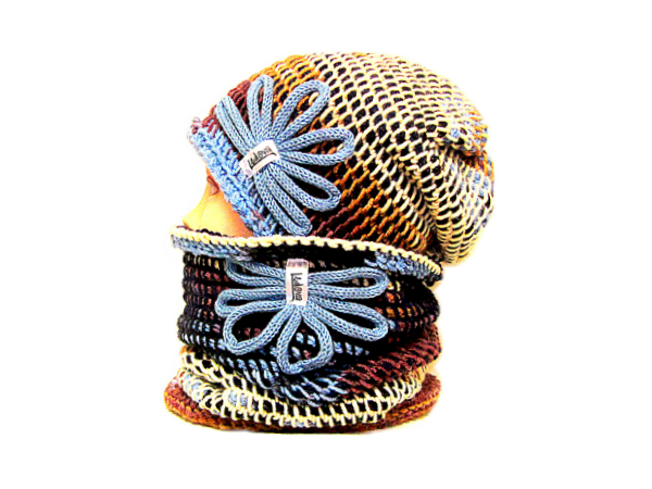 SOUPRAVA ČEPICE A NÁKRČNÍKU - VLNA + AKRYL