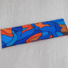 Širší elastická čelenka - modro oranžová