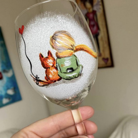 Sklenička na víno 3 dcl