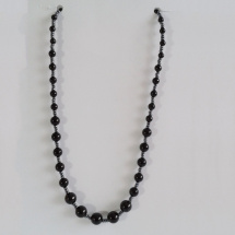 Perlový náhrdelník černý (438)
