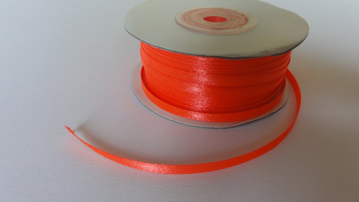 Saténová stužka 3mm- neonová (43) - 3m