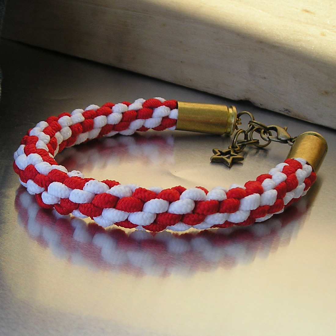 unisex náramek s nábojnicemi Fandím Slávii!