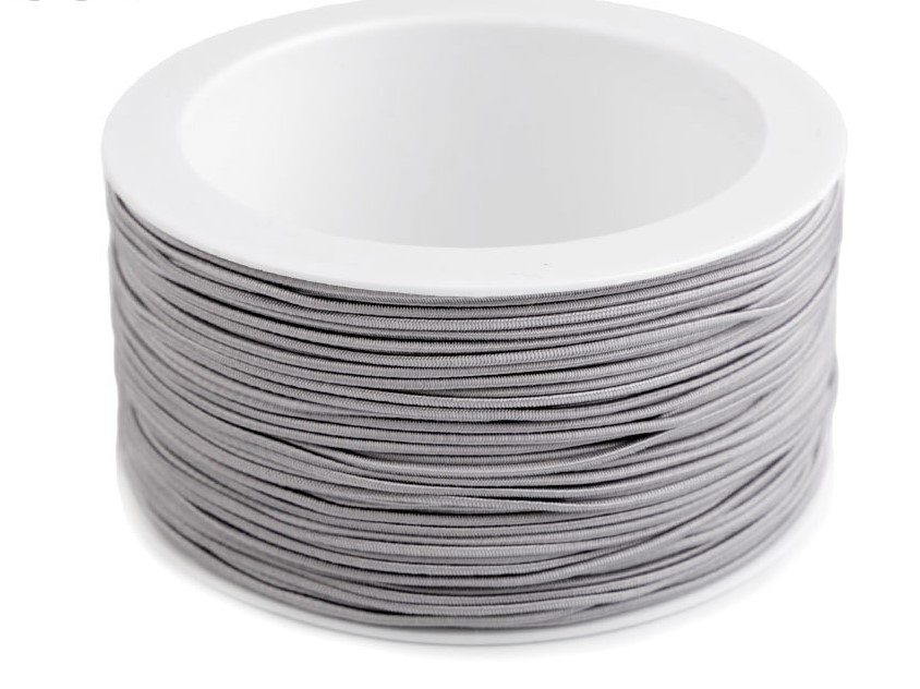 Kulatá pruženka 1,5 mm (5m) - šedá