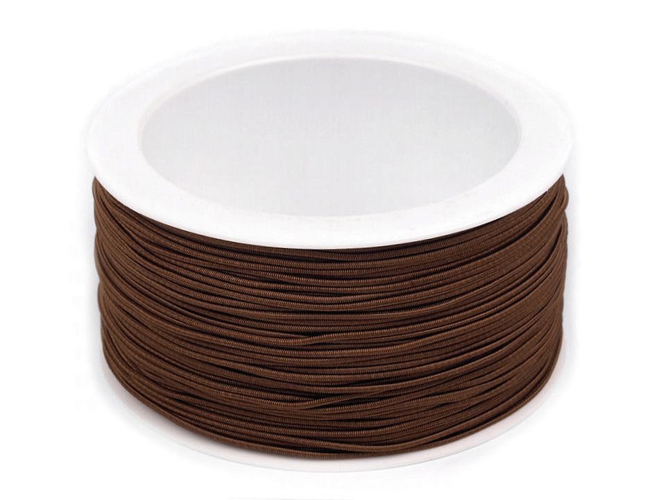Kulatá pruženka 1,2mm (5m) - tmavě hnědá
