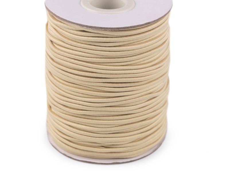 Kulatá pruženka 3 mm (3m) - béžová