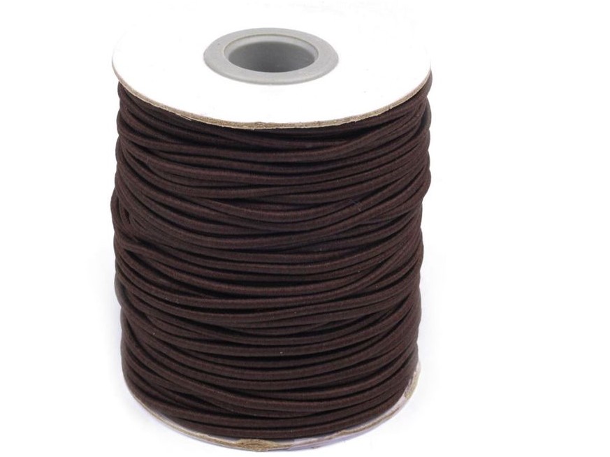 Kulatá pruženka 2 mm (3m) - tmavě hnědá