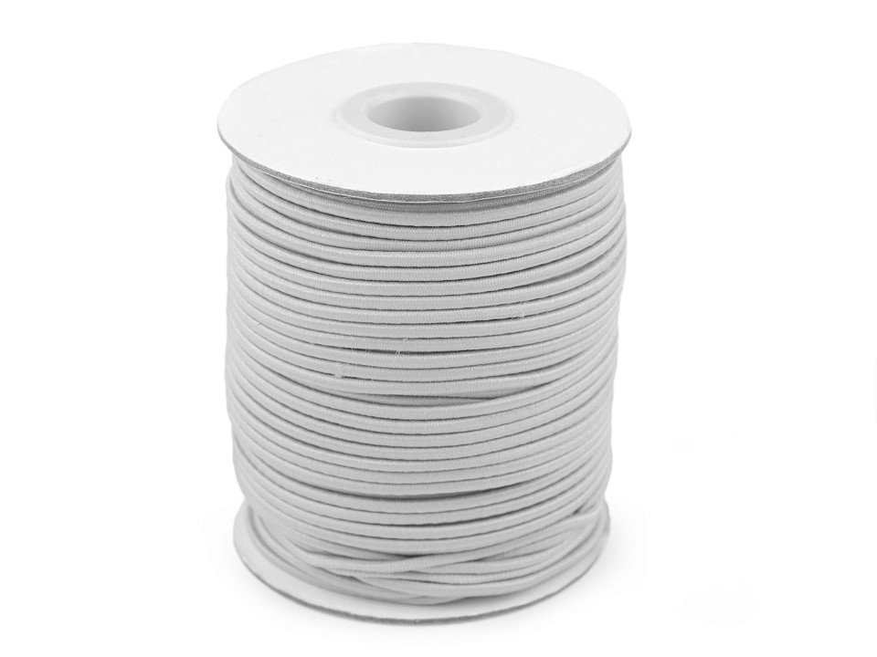 Kulatá pruženka 2 mm (3m) - šedá