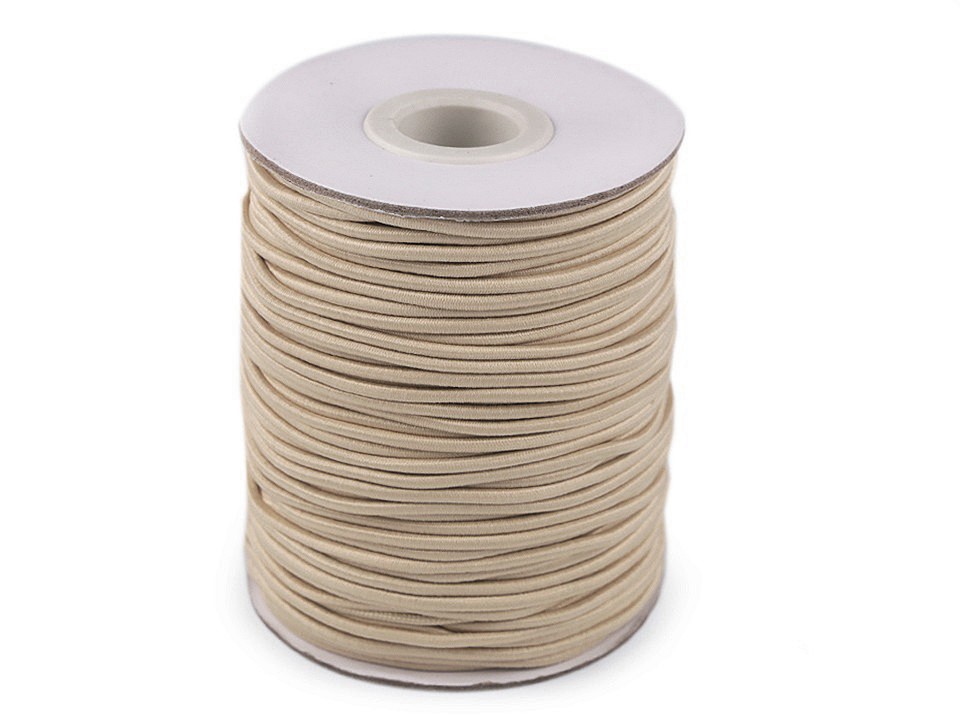 Kulatá pruženka 2 mm (3m) - béžová