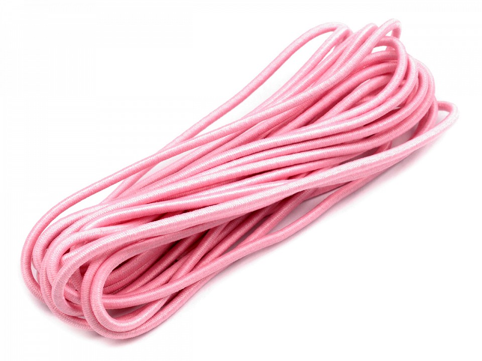 Kulatá pruženka 2 mm svazek (3m) - růžová