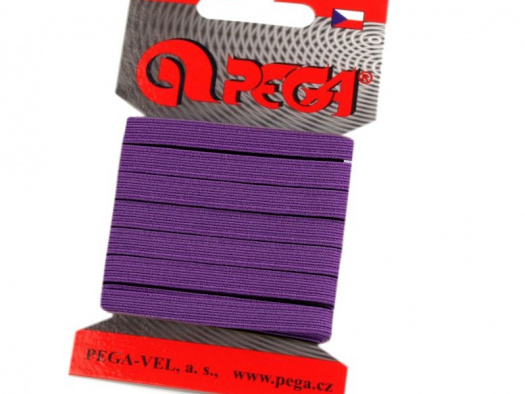 Pruženka šíře 7 mm (5m) - fialová