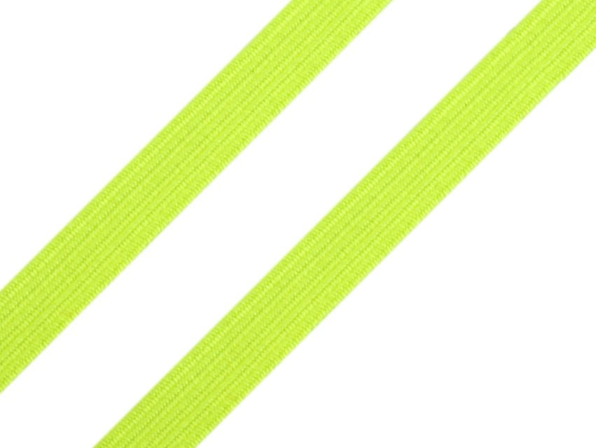 Plochá pruženka šíře 7 mm (5m) - neon žlutá