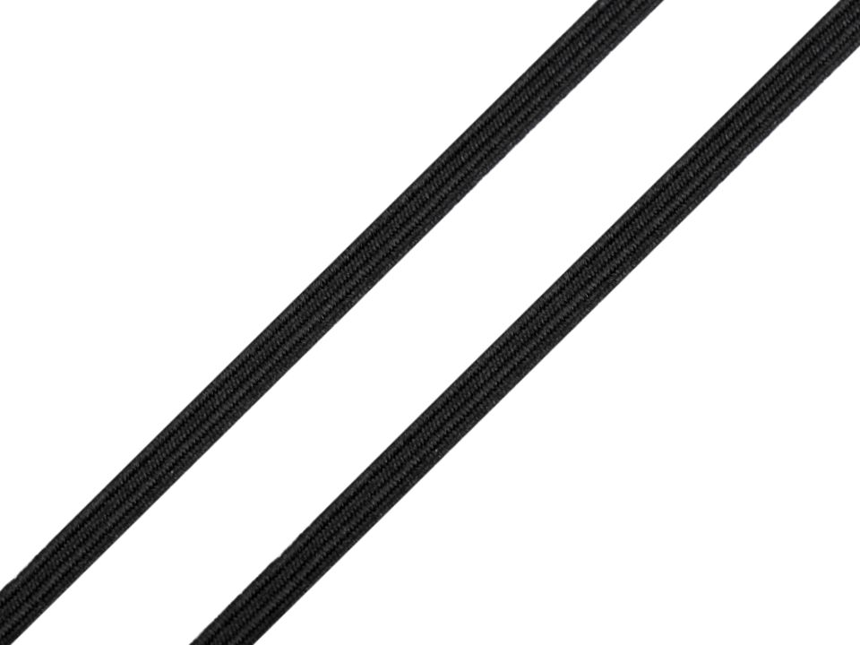 Pruženka šíře 3 mm (5m) - černá