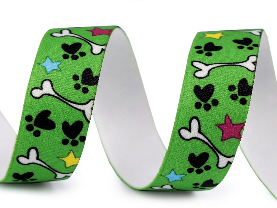 Pruženka s potiskem šíře 25 mm (1m)