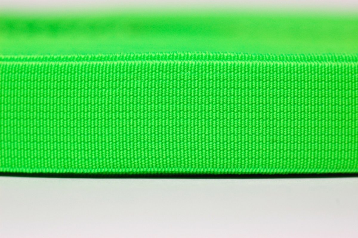 Pruženka šíře 20 mm - zelená neon