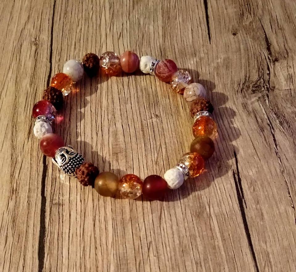 Minerální náramek s Buddhou IV.