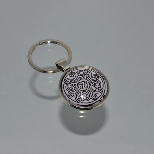 Přívěsek na klíče - černobílý (3921)