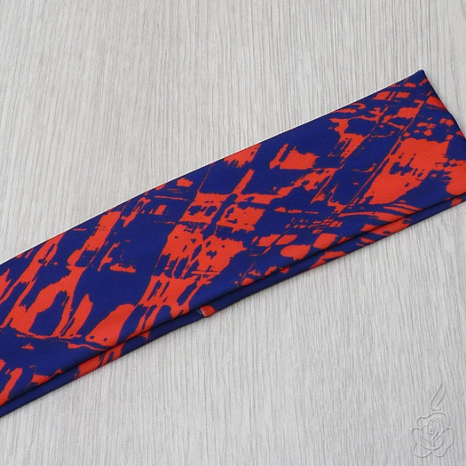 Červeno fialová elastická čelenka 