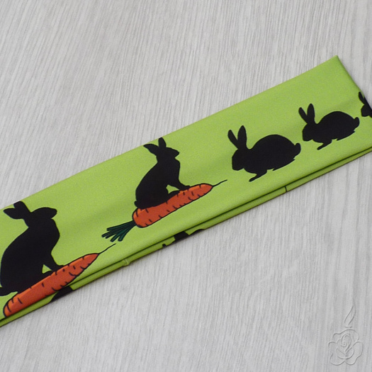 Zelená elastická čelenka