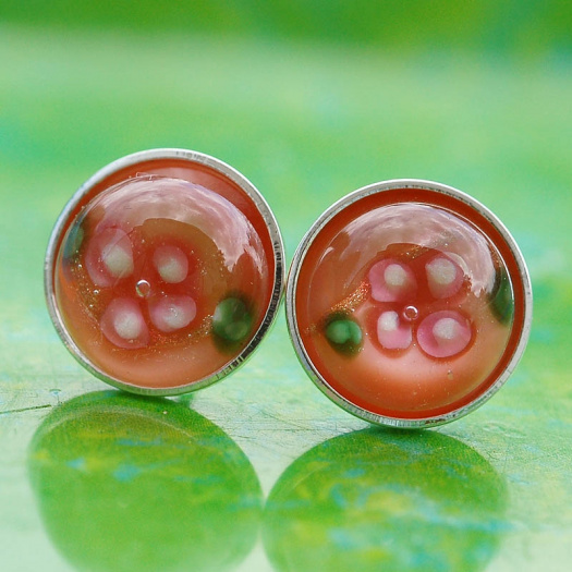 Oranžové kytičky 10 mm