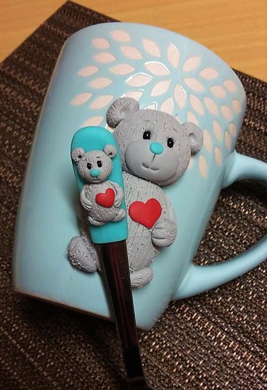  Hrnek se lžičkou - medvídek