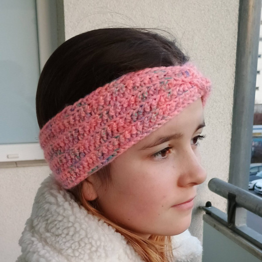 Dětská čelenka růžová