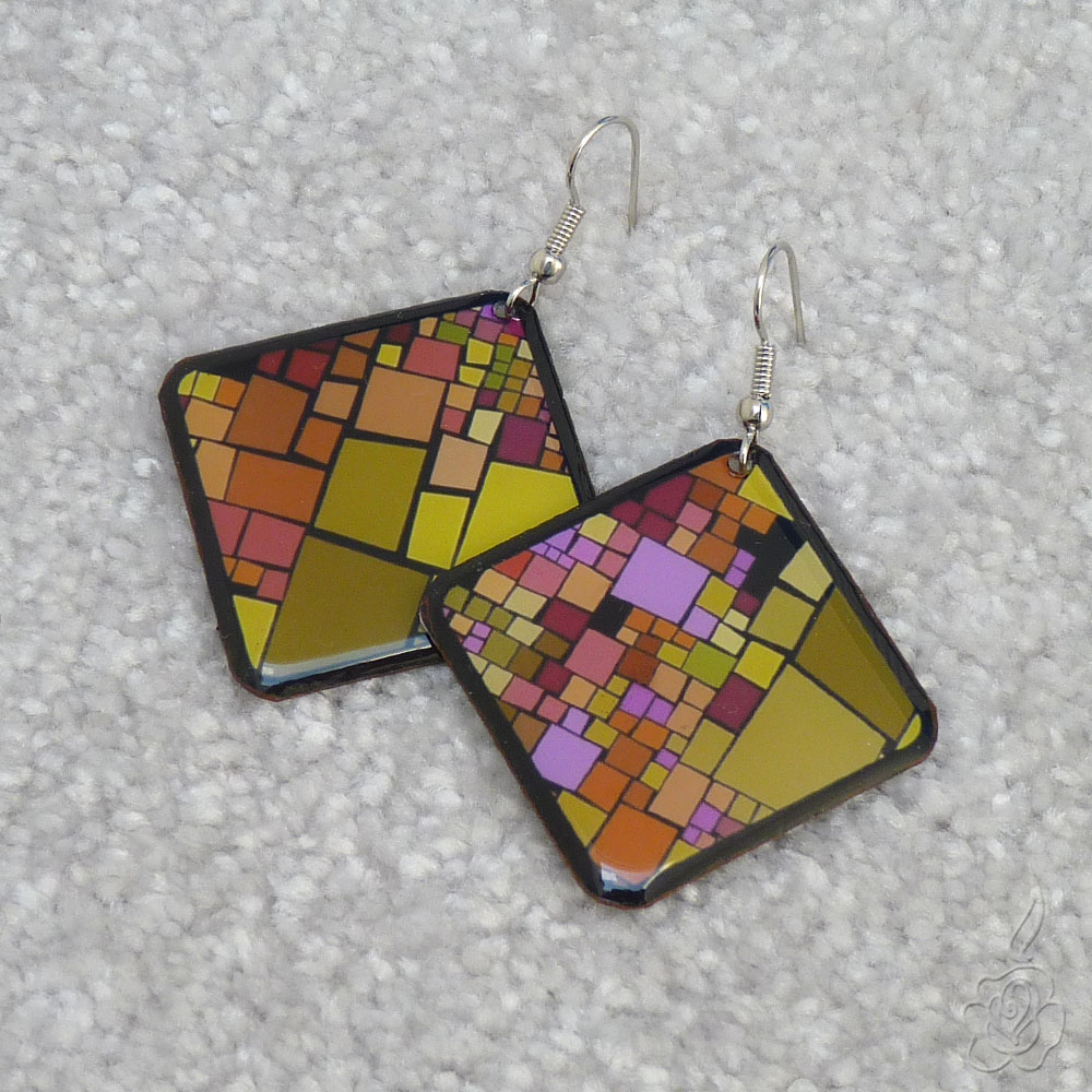 Velké barevné náušnice