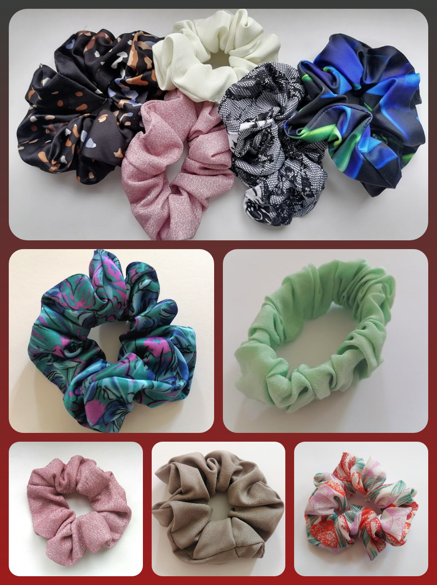 Gumičky do vlasů - scrunchies 