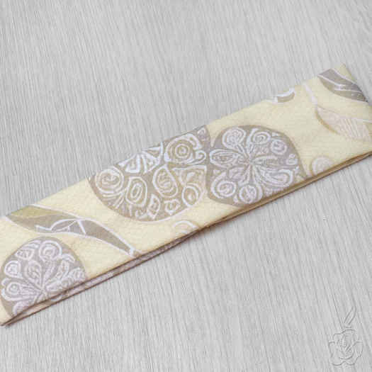 Látková čelenka - máslově žlutá