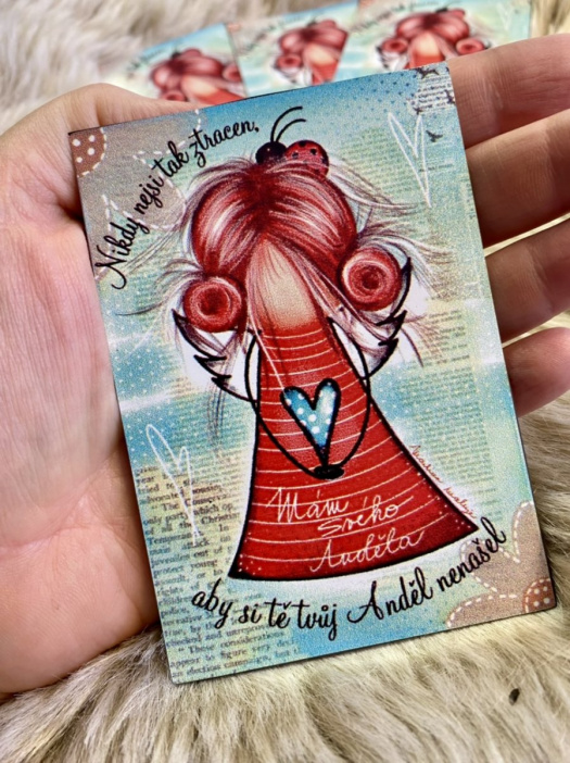 Magnet Nikdy nejsi tak ztracen, aby si tě tvůj anděl nenašel.. 5 ks 