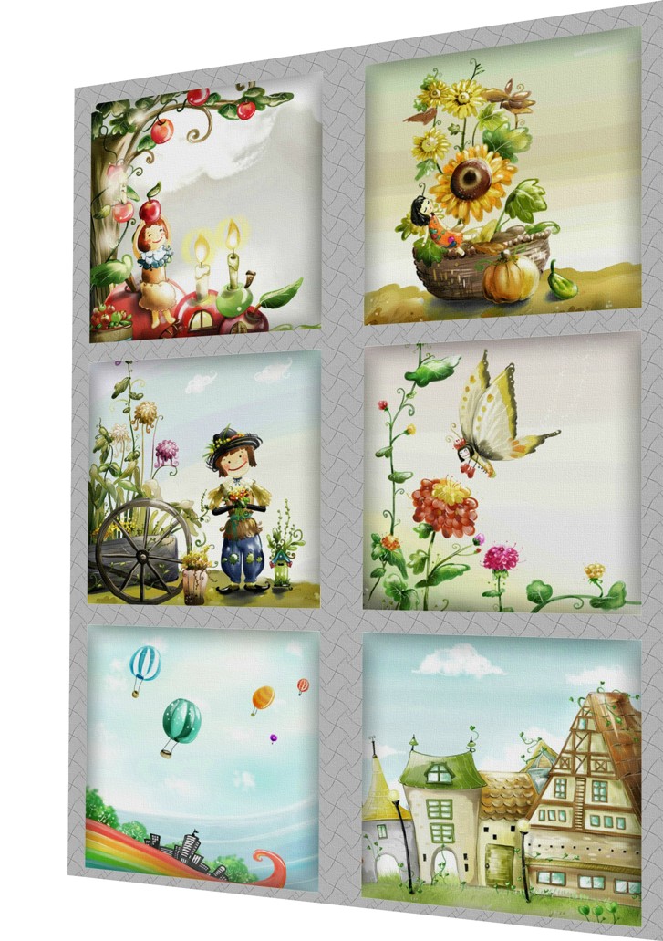 BAVLNĚNÝ PANEL - SADA 31 x 40 cm 4VNS123