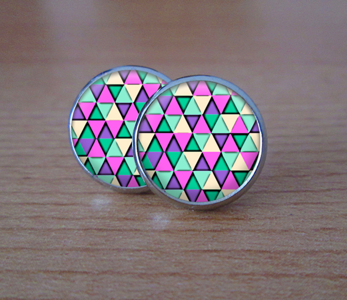 Triangle - Náušnice puzetky