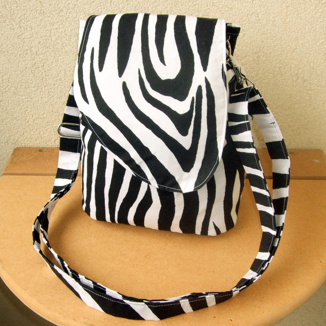 Kabelka a batůžek 2 v 1 / Zebra samý pruh