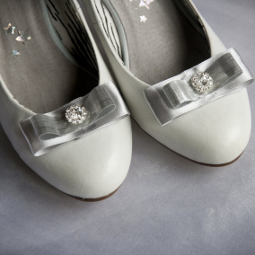 Stříbrné klip na boty