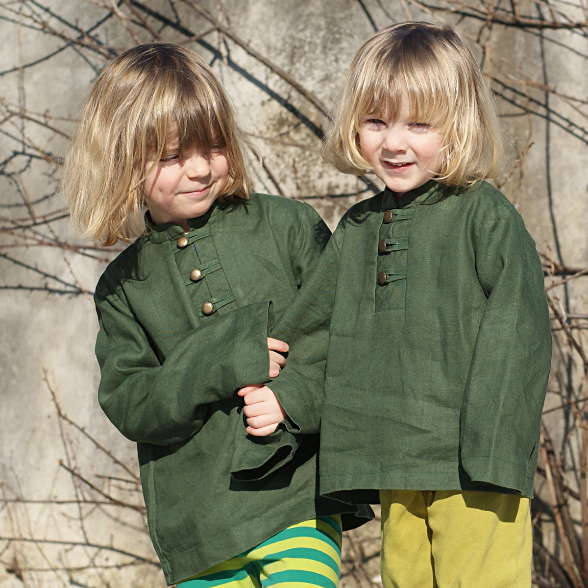 Chlapecká košile 100% len (vel.122-140)