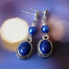 Náušnice - toulky zimní krajinou (lapis lazuli)