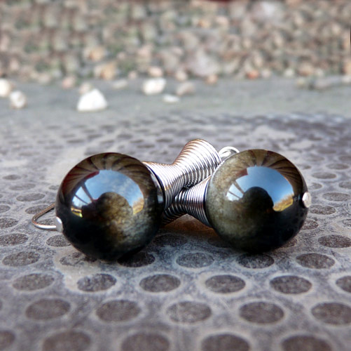 Strážím tě (obsidián stříbrný)