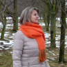 Pletená šála - orange