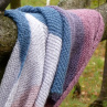 Pletený šátek - pavučinka (merino)