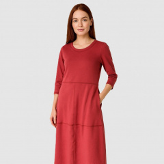 Dlouhé šaty - barva burgundi