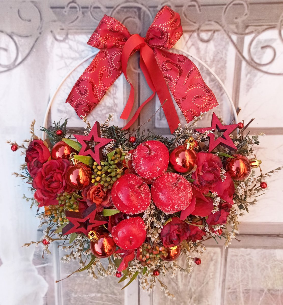 Věneček tenkým vánoční