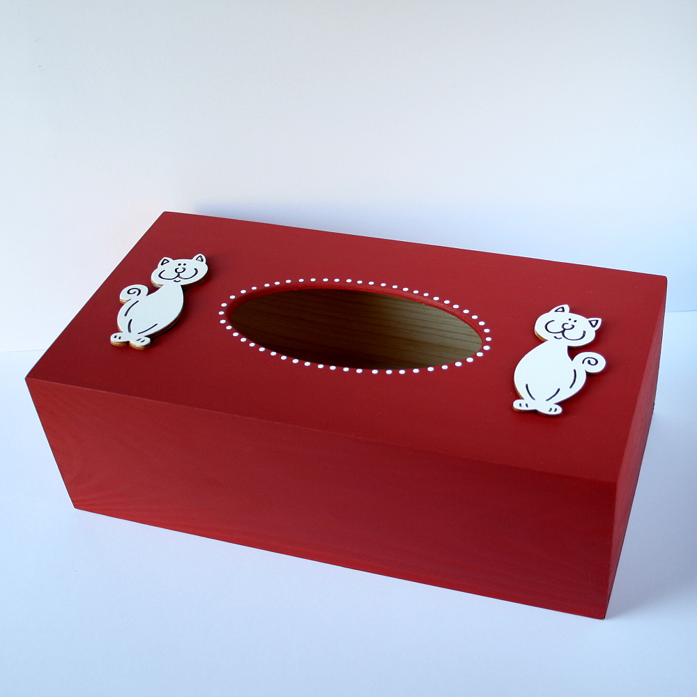 Krabička na kapesníky kočičí