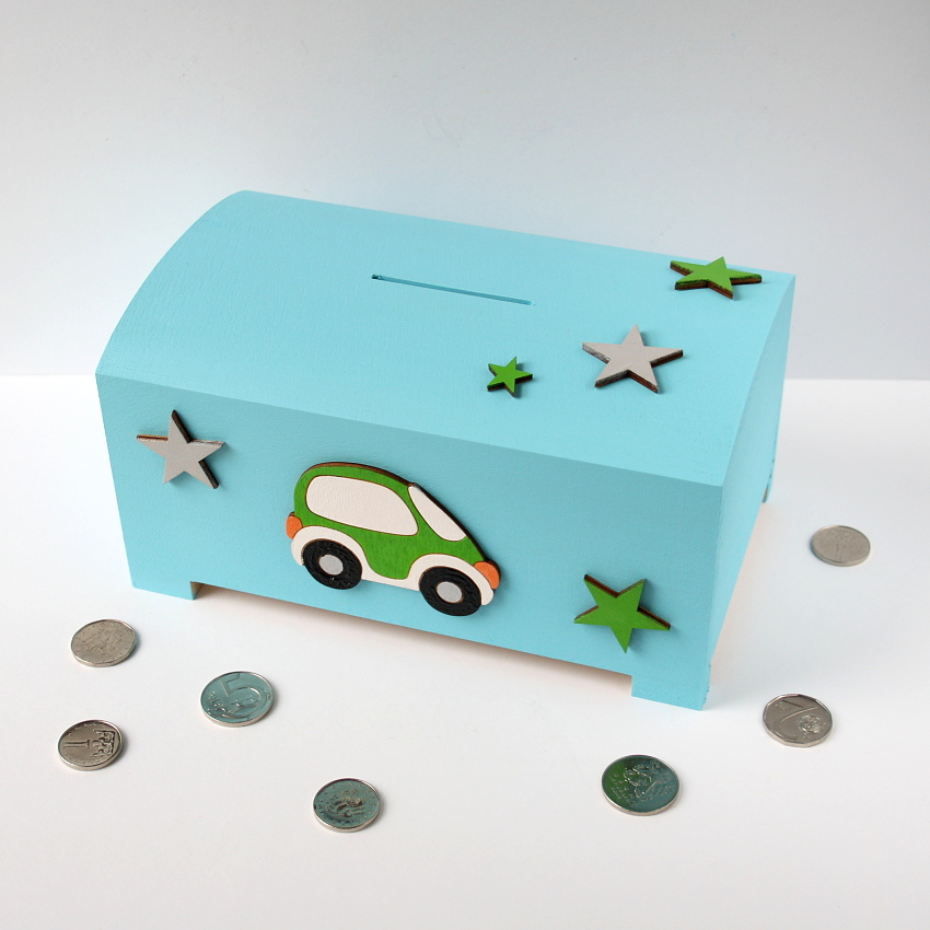 Pokladnička s autem - velká