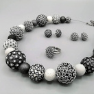 Fimo sada - hravá černobílá